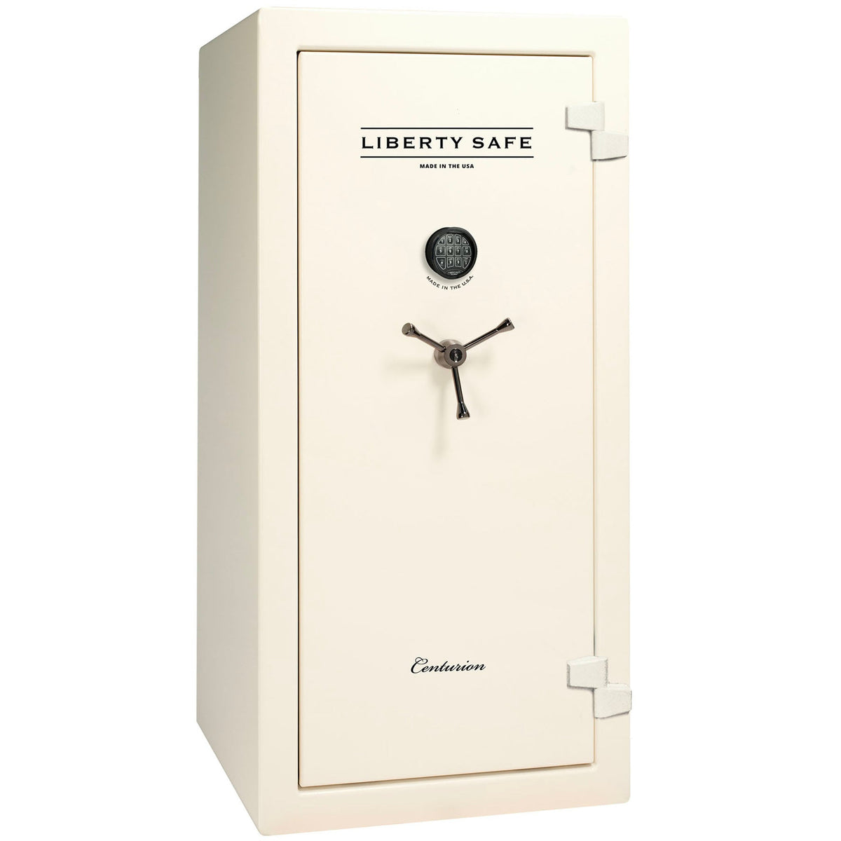 Centurion 24 DLX Textured White | Black Chrome Hardware | 40 Minute Fire Rating | Level 1 Security | Closed Door